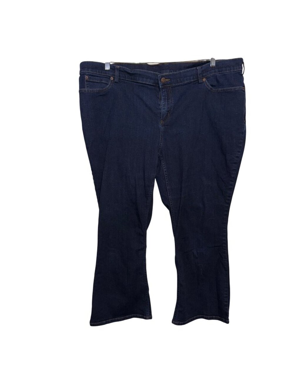 Duluth Womens Blue Denim Jeans Size 24W X 29 Stretch Fit Cotton Blend